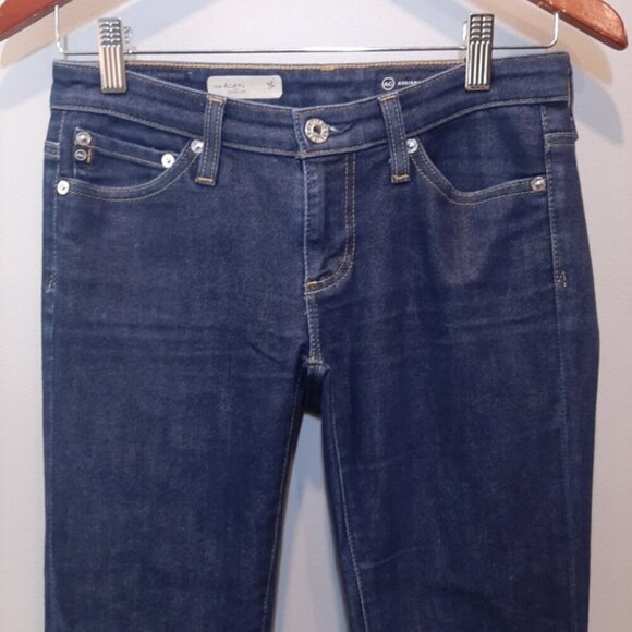 AG Adriano Goldschmied The Angel Bootcut Jeans Low Rise Dark Indigo Denim - Picture 3 of 13